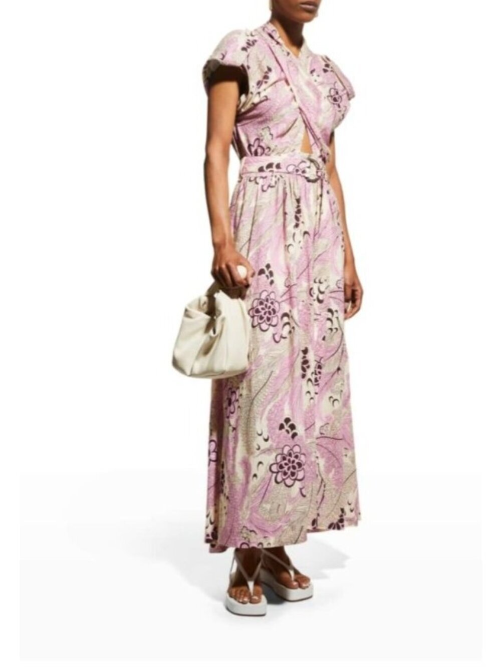 DEREK LAM 10 CROSBY Celeste Linen Maxi